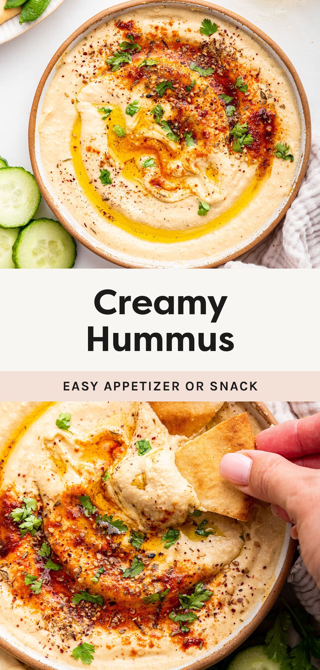 The BEST Creamy Hummus Recipe - Eating Bird Food