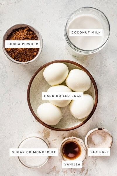 Hard Boiled Egg Chocolate Pudding - Eating Bird Food