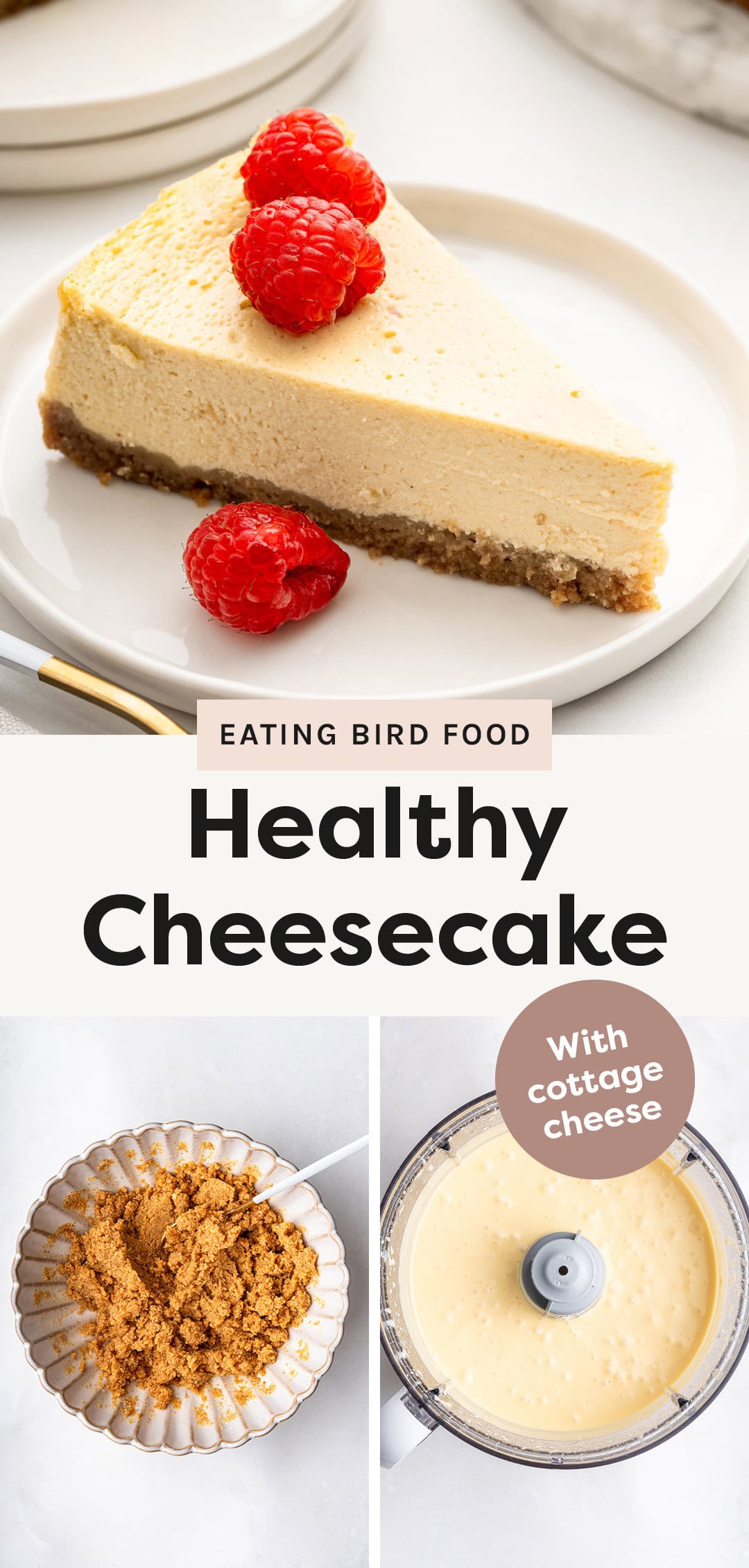 The BEST Healthy Cheesecake with Cottage Cheese - Eating Bird Food