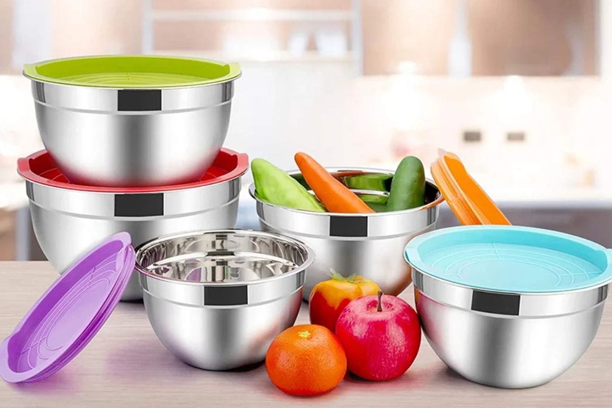 Stainless steel mixing bowls 