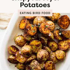 Air Fryer Potatoes on a serving platter.