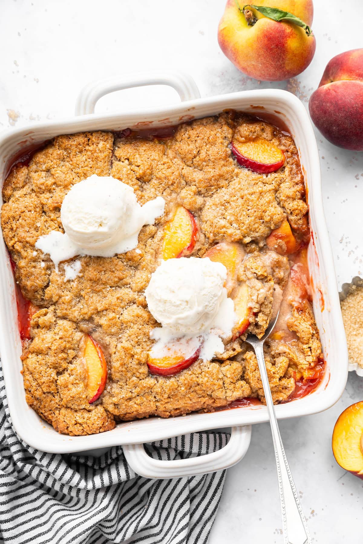 Healthy Peach Cobbler-image
