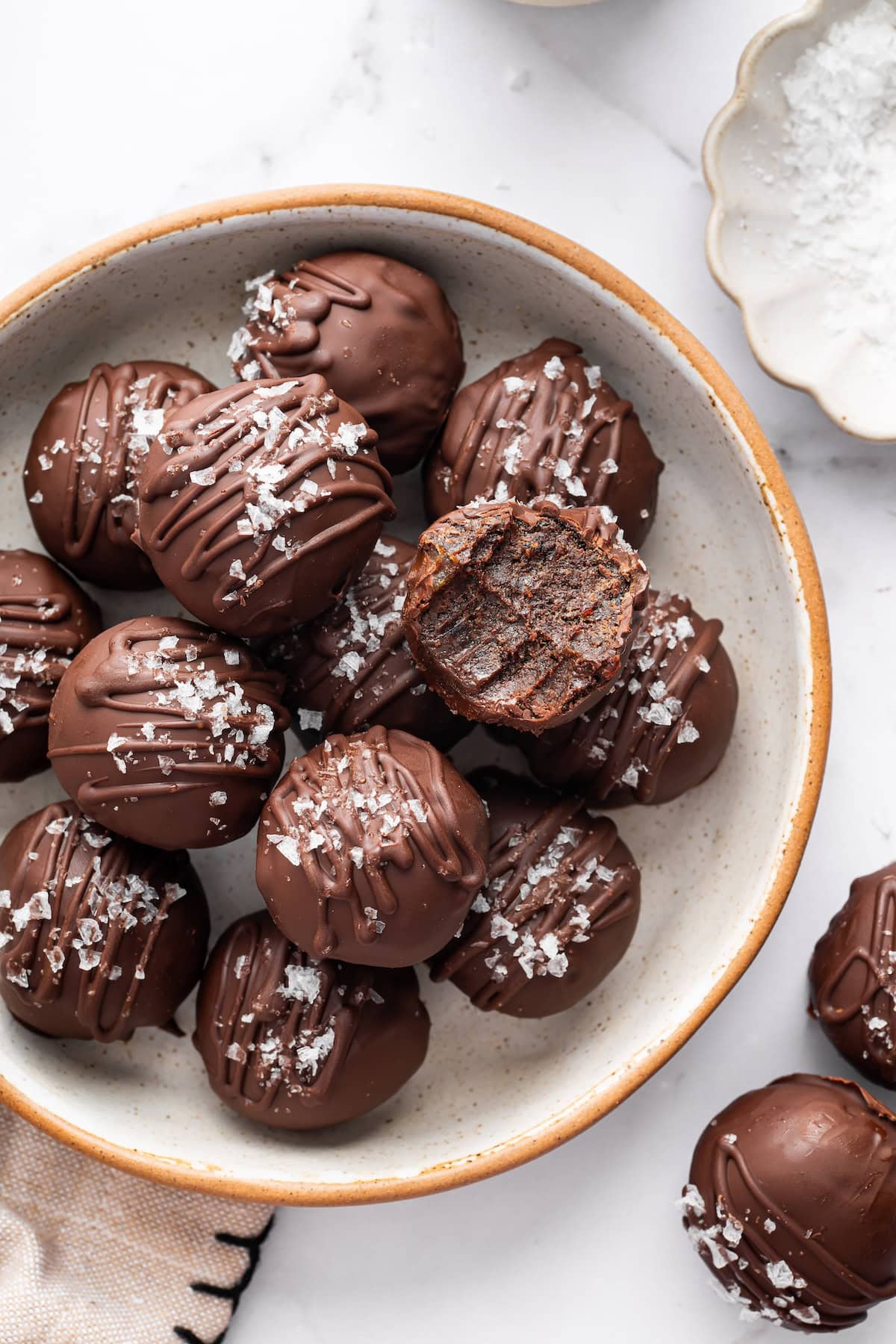 Salted Chocolate Protein Balls