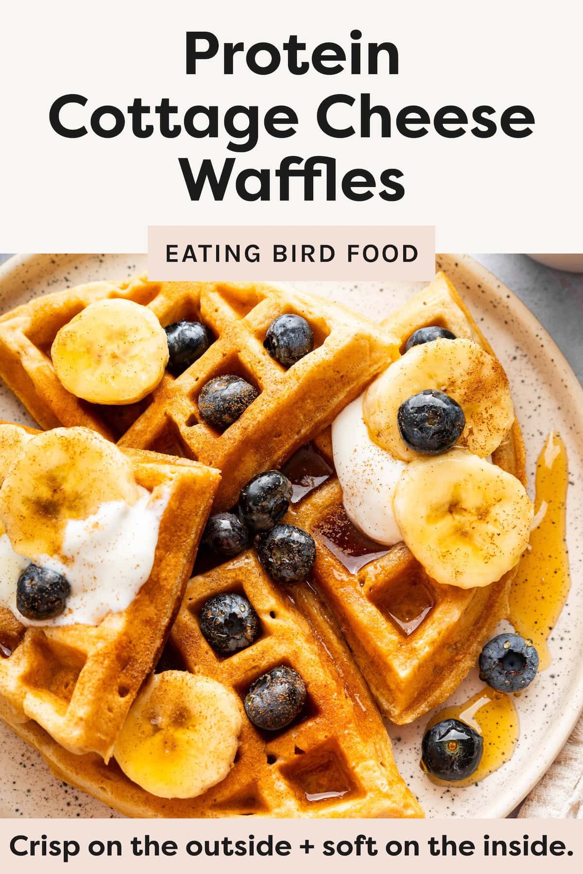 Cottage Cheese Waffles - Easy, High-Protein Breakfast - Eating Bird Food