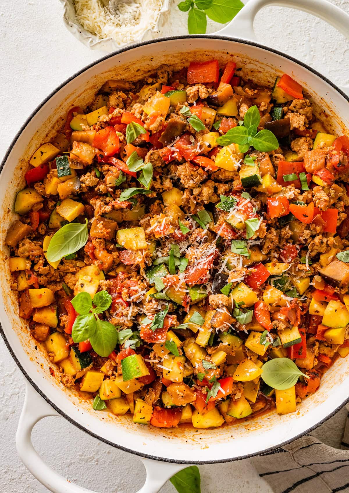 Italian Ground Turkey & Veggie Skillet