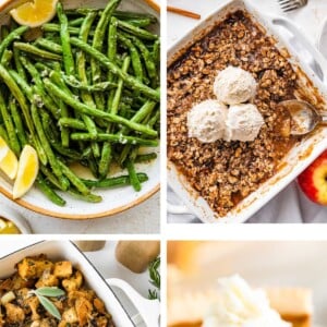 Collage of 4 Healthy Thanksgiving Recipes