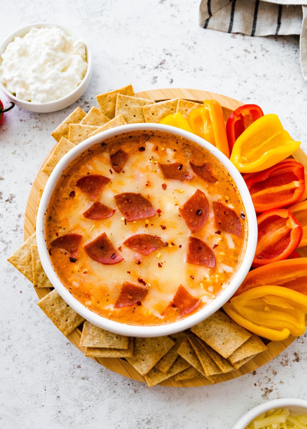 Cottage Cheese Pizza Bowl