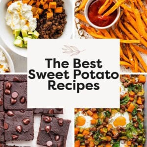 Collage of 4 Sweet Potato Recipes