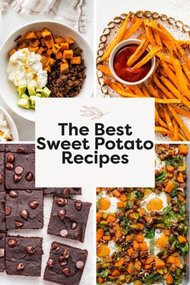 Collage of 4 Sweet Potato Recipes