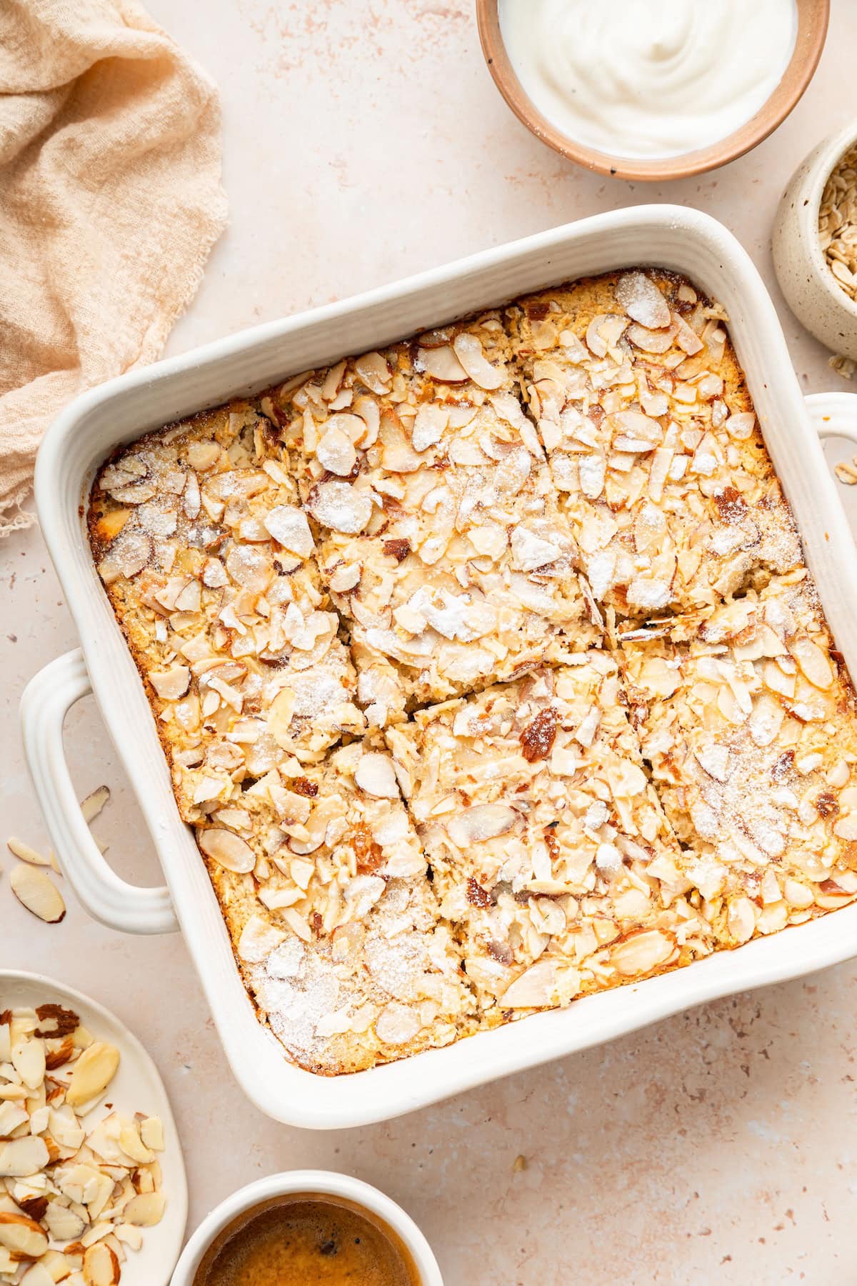 Almond Croissant Baked Oatmeal